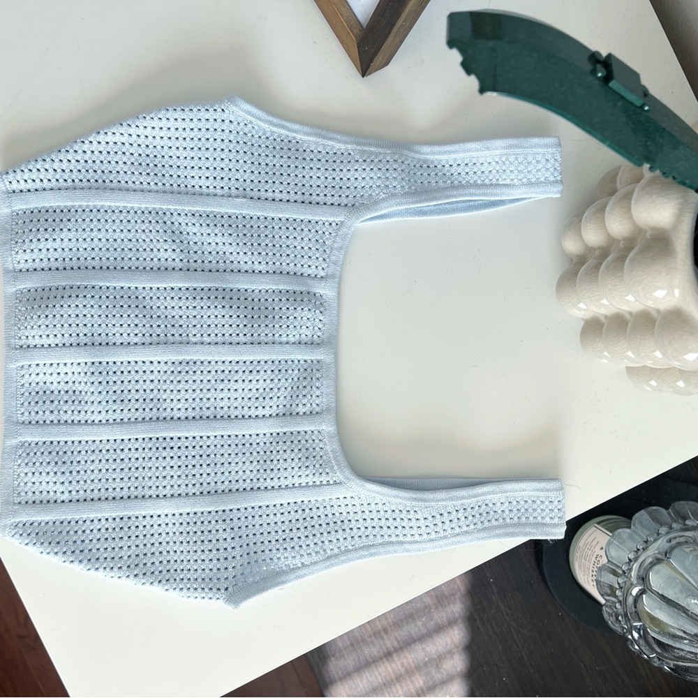 Babaton Light Blue Knit Tank
